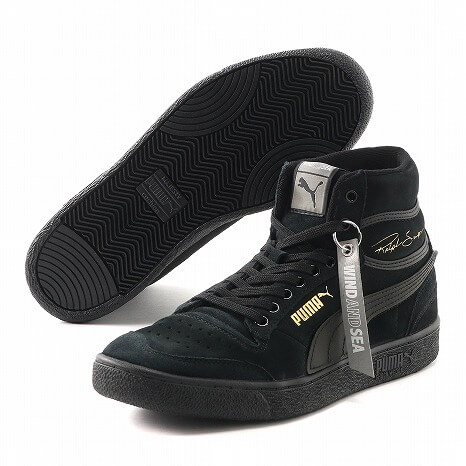 PUMA_RALPH SAMPSON_WIND AND SEA_コラボスニーカー_ハイカット_ブラック