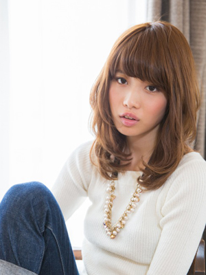 シャープカジュアルミディ★最旬ヘアスナップ
